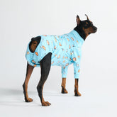 Dog Surgical Suit - Breakfast Blue