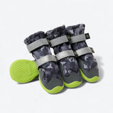 Flex Shell Waterproof Dog Boots - Grey Camo