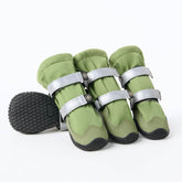 Flex Shell Waterproof Dog Boots - Green