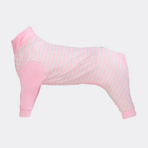 Dog Pajama - Pink Stripes